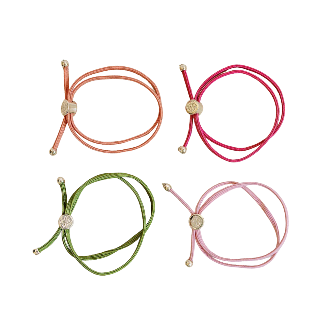 Skinny Hair Tie Set - Watermelon
