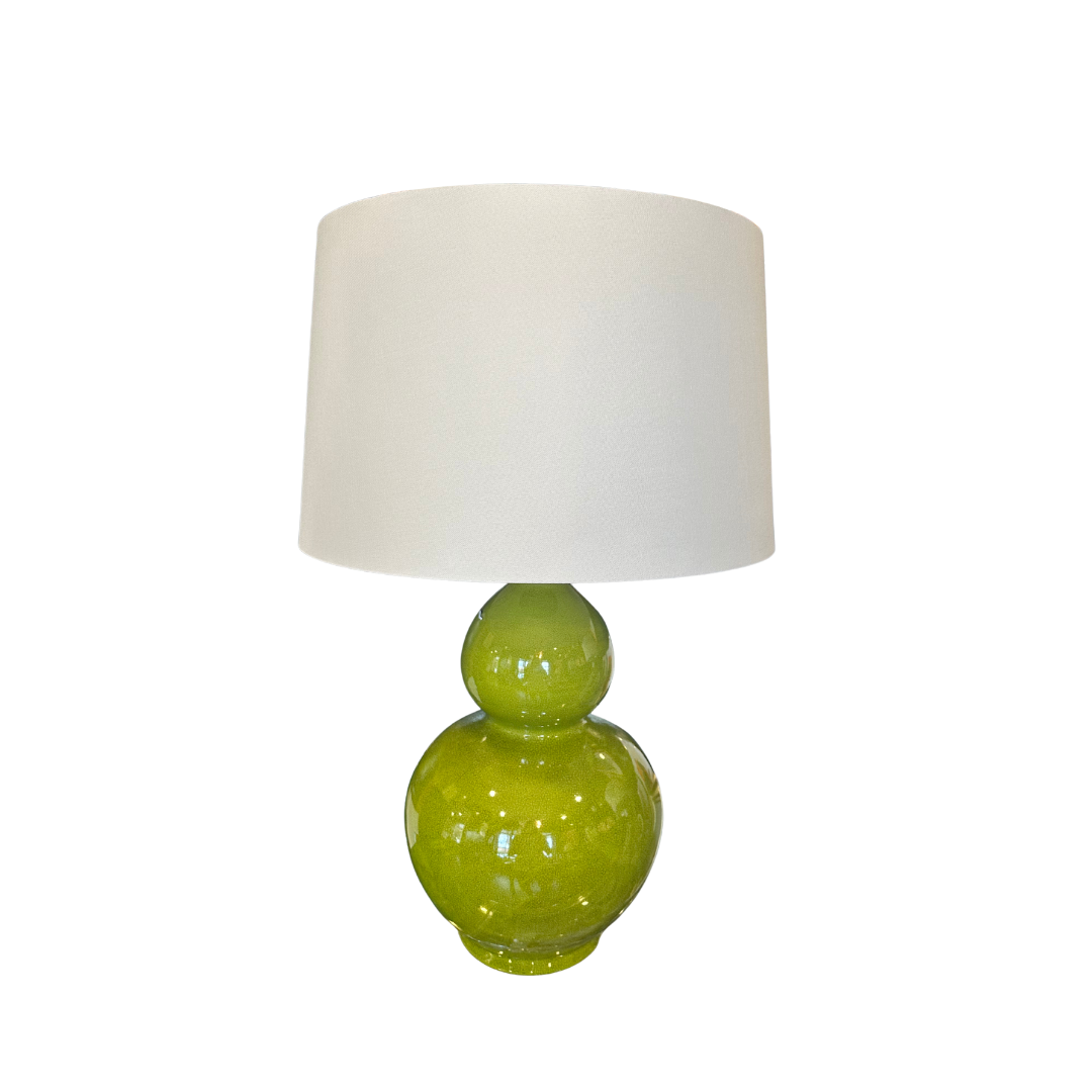 Lime Green Large Gourd Lamp