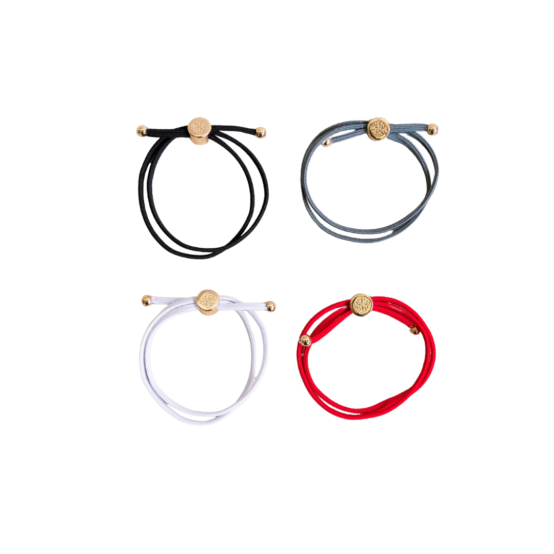 Skinny Hair Tie Set {Red}