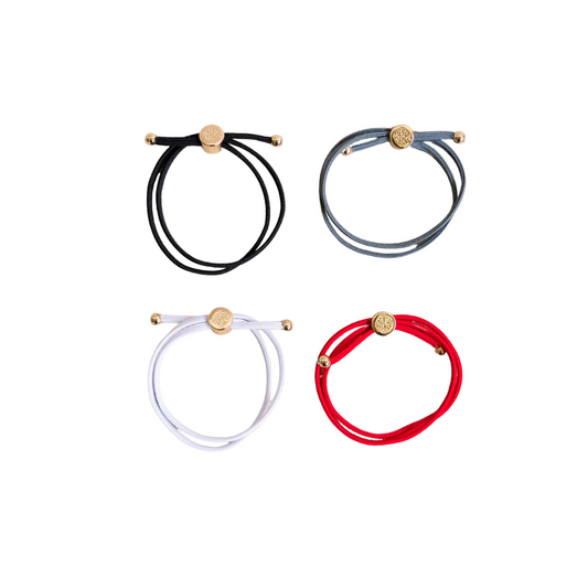 Skinny Hair Tie Set {Red}
