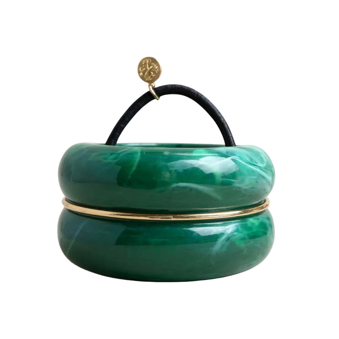 Double Hair Cuff {Forrest Green}