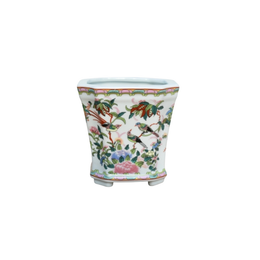 Porcelain Rose Canton Pot