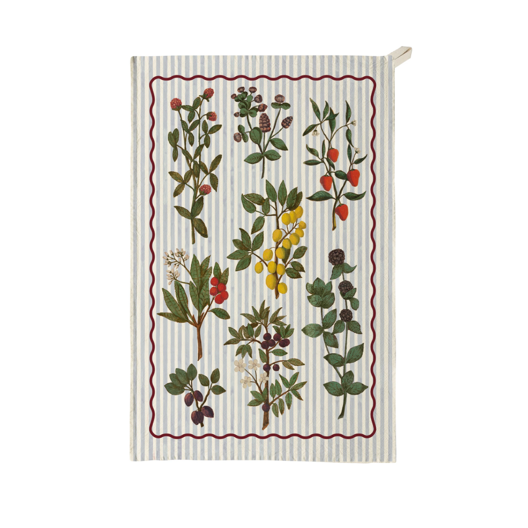 Festival of Fruits Tea Towel