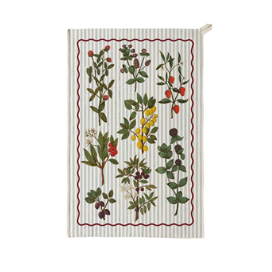 Festival of Fruits Tea Towel