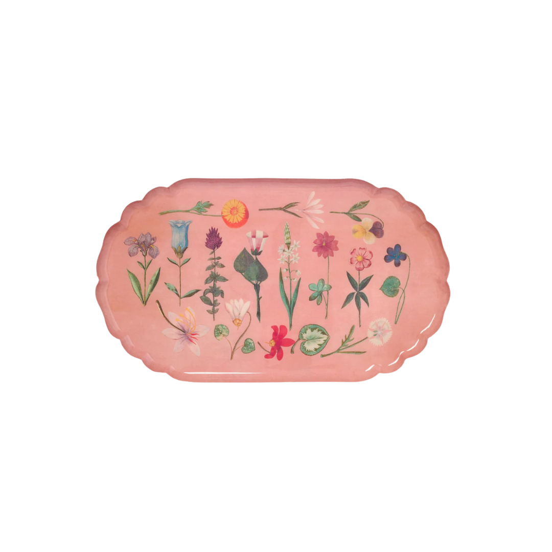 Festival of Flowers Scalloped Tray