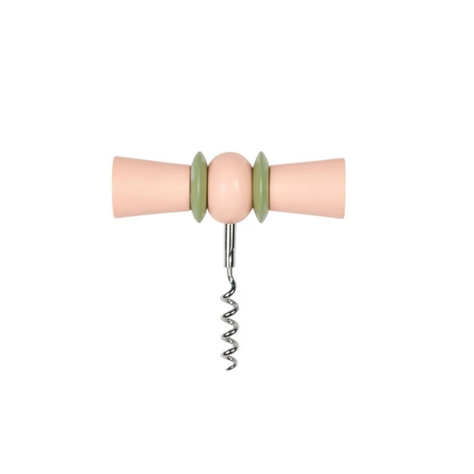Bow Tie Corkscrew {Pink & Green}