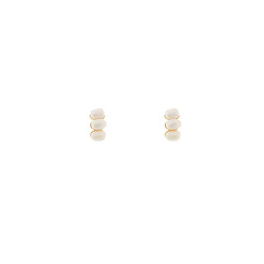 Triple Pearl Earrings