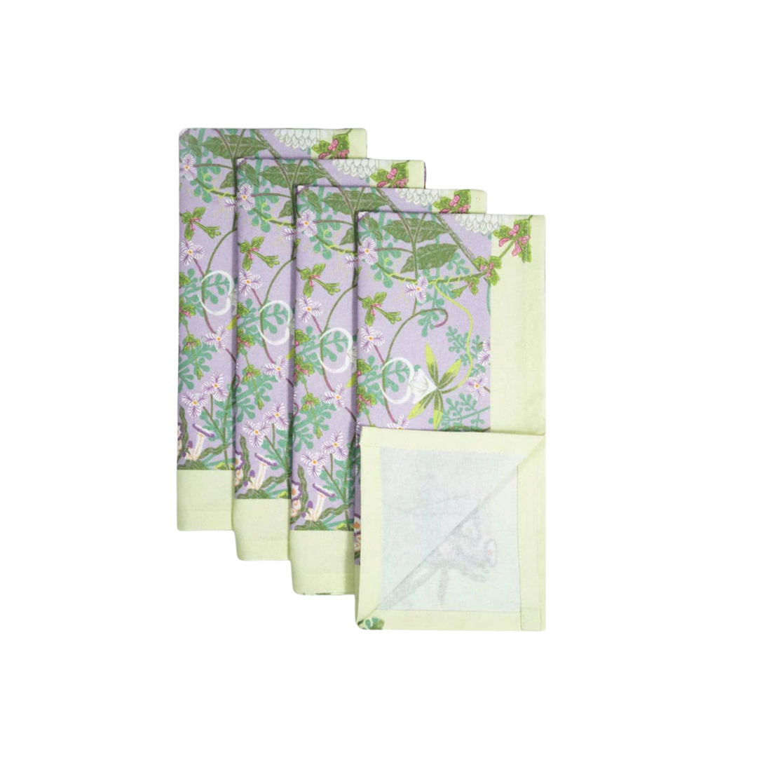 Coquette Lovescape Dinner Napkins {Set of 4}