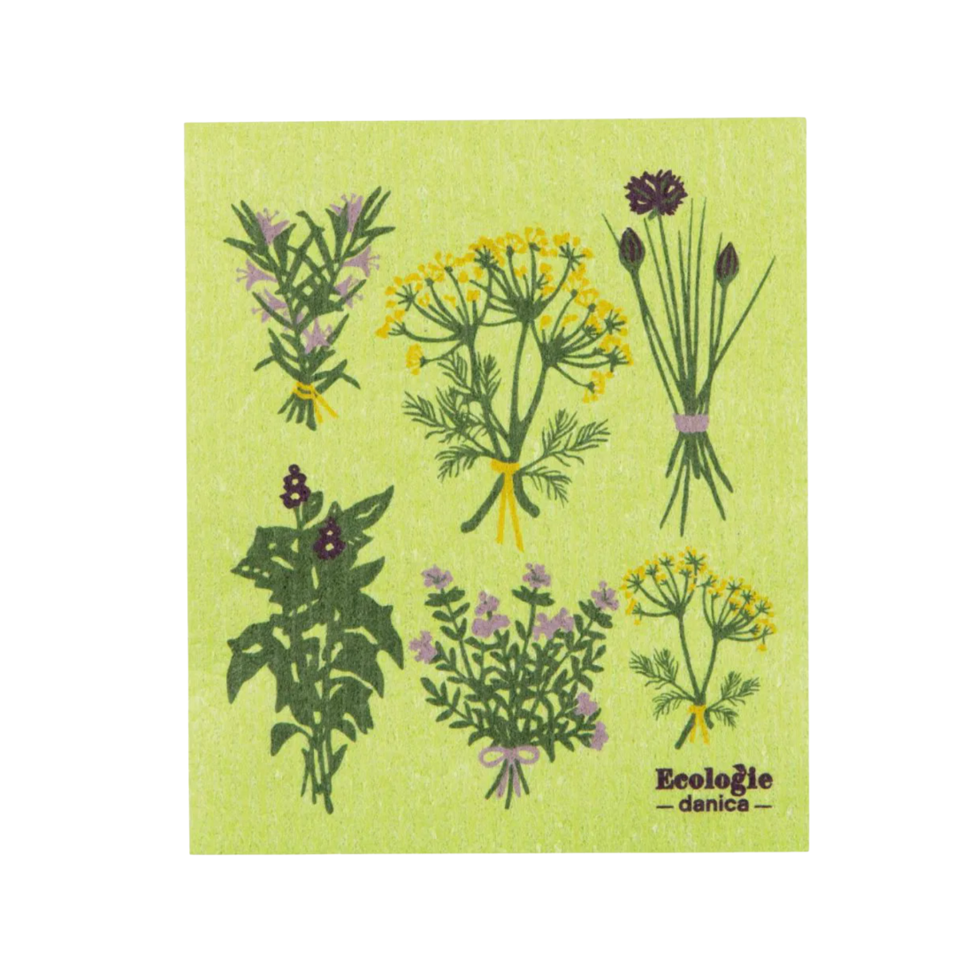 Swedish Dishcloth {Fresh Herbs}
