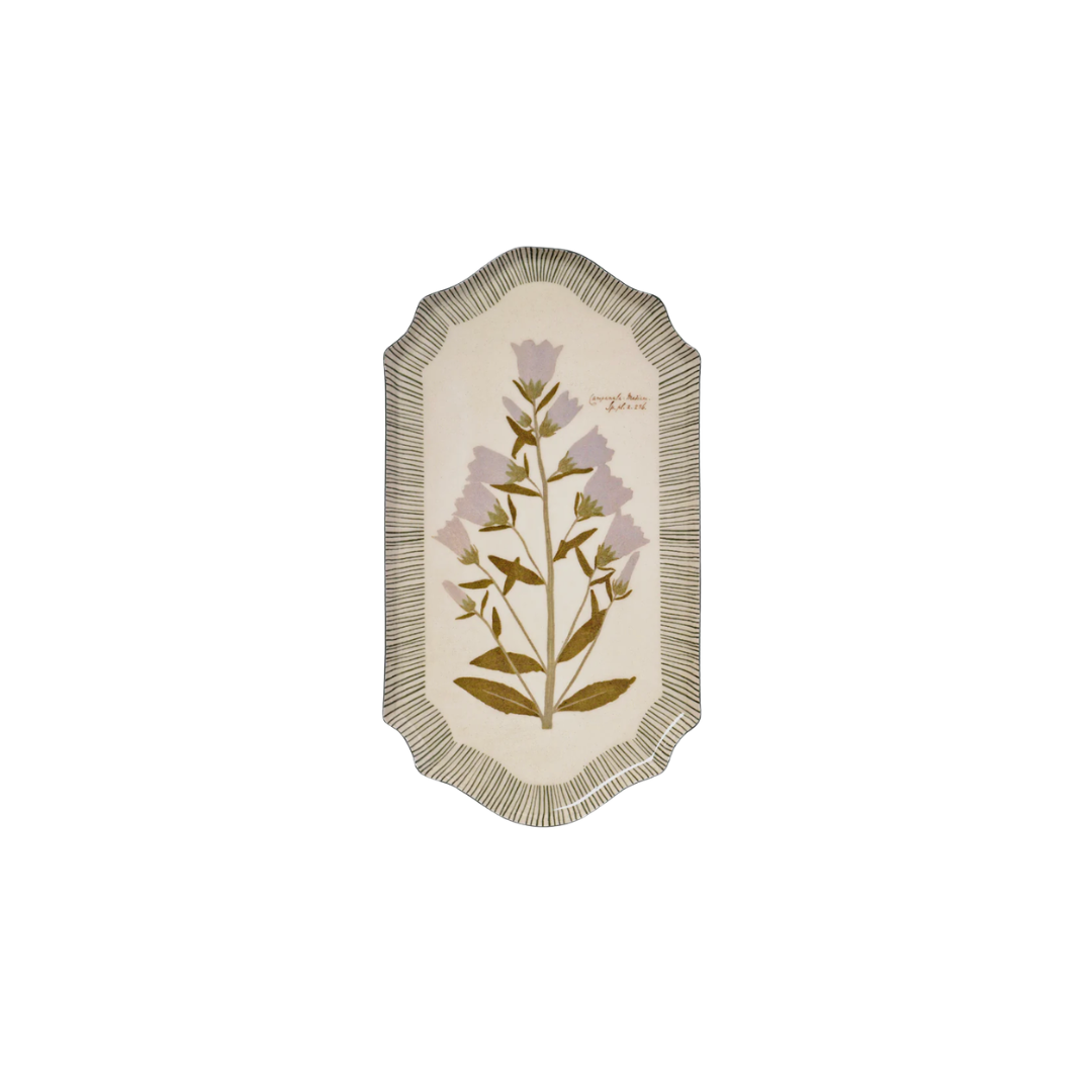 Campanula Bellflower Enamel Tray
