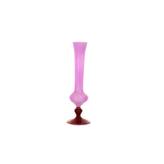 Pink Vermillion Bud Vase {Fluted}