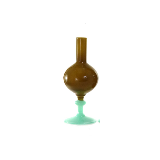 Moss + Aqua Bud Vase {Pear}