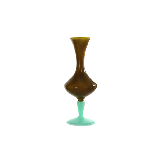 Moss + Aqua Bud Vase {Hourglass}