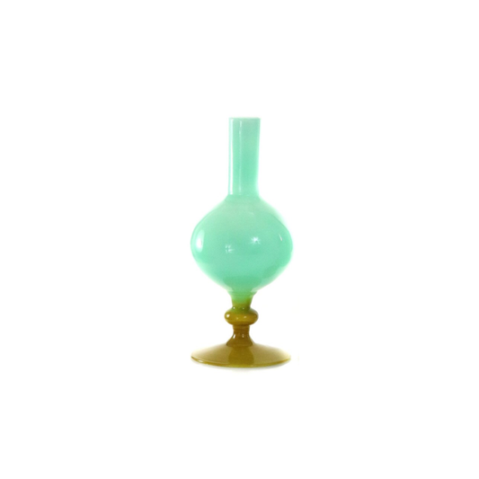 Aqua + Moss Bud Vase {Pear}
