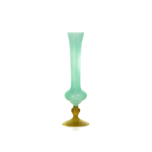 Aqua + Moss Bud Vase {Fluted}