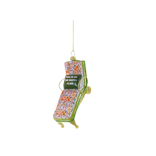 "This Is So My Happy Place" Chaise Lounge Ornament