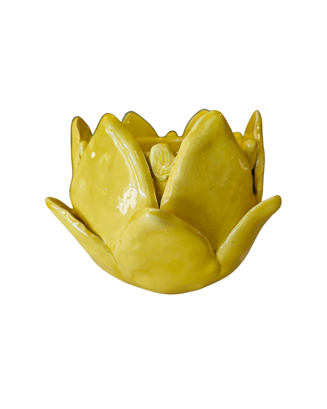 Yellow Artichoke Cachepot