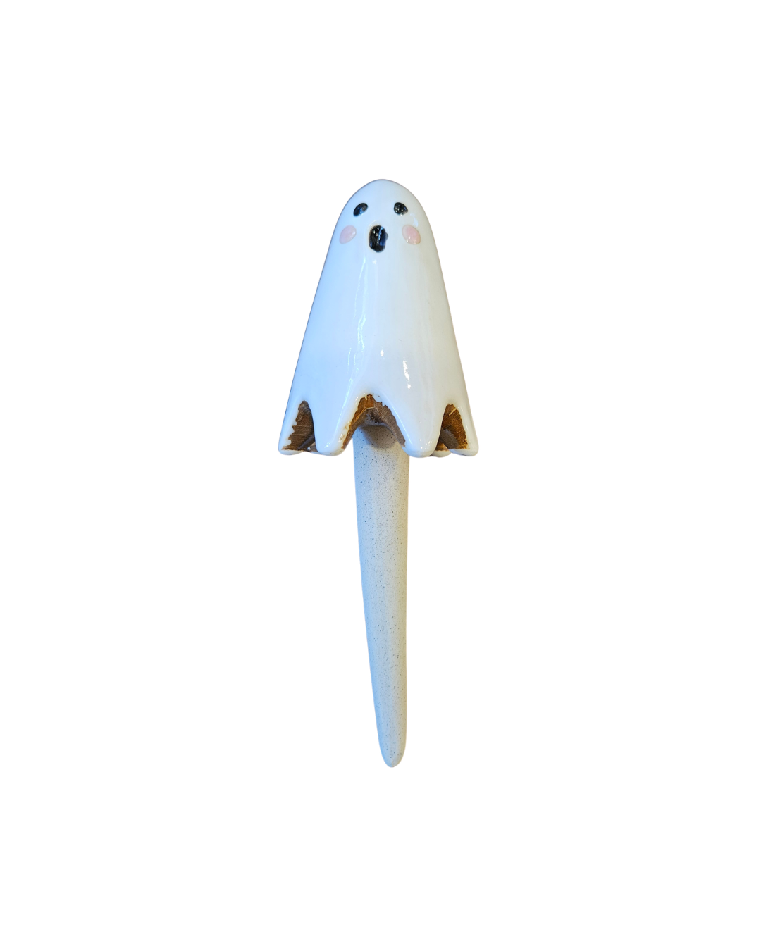 Ceramic Ghost Plant Stick {Small}