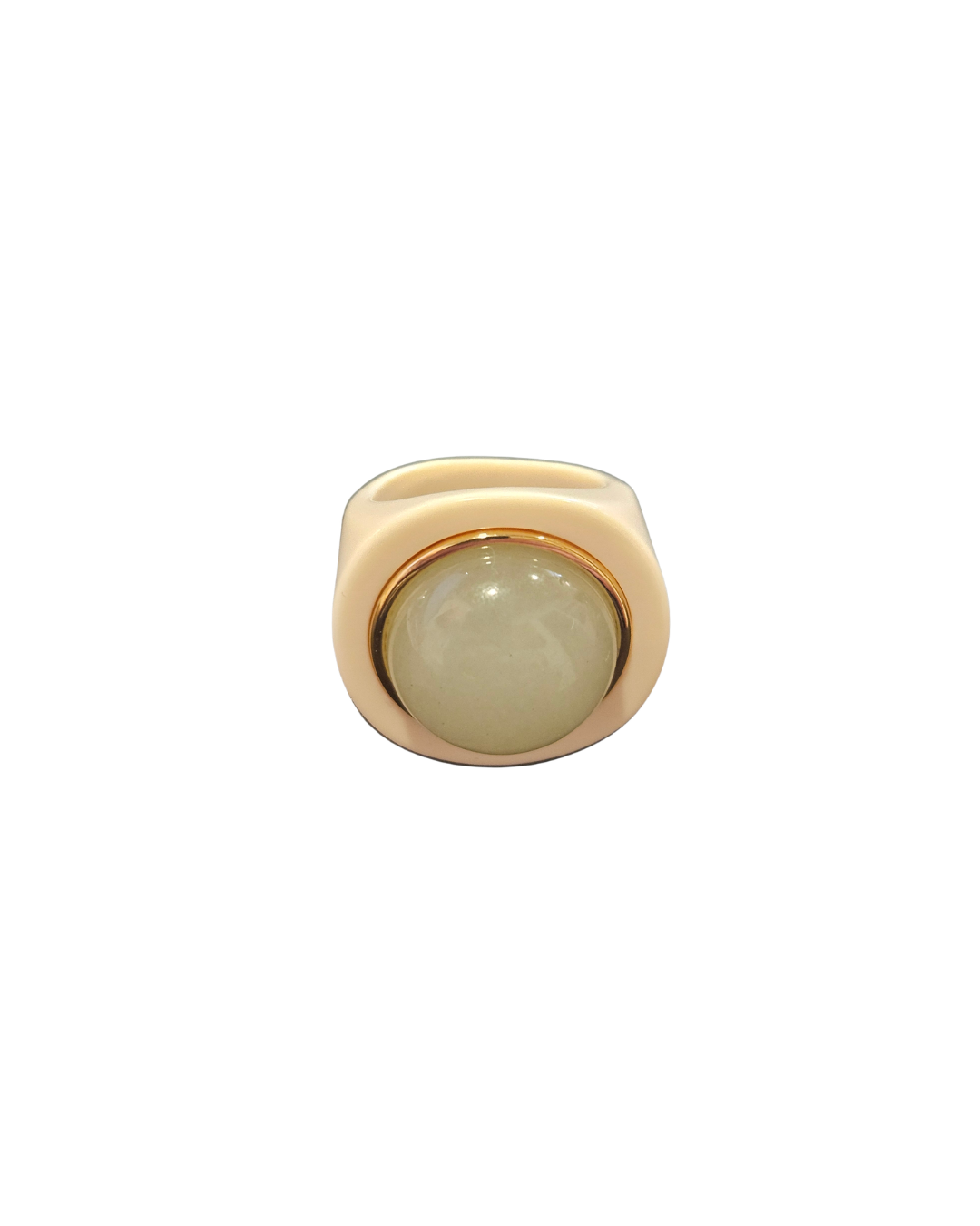 Ivory/Aquamarine Ring