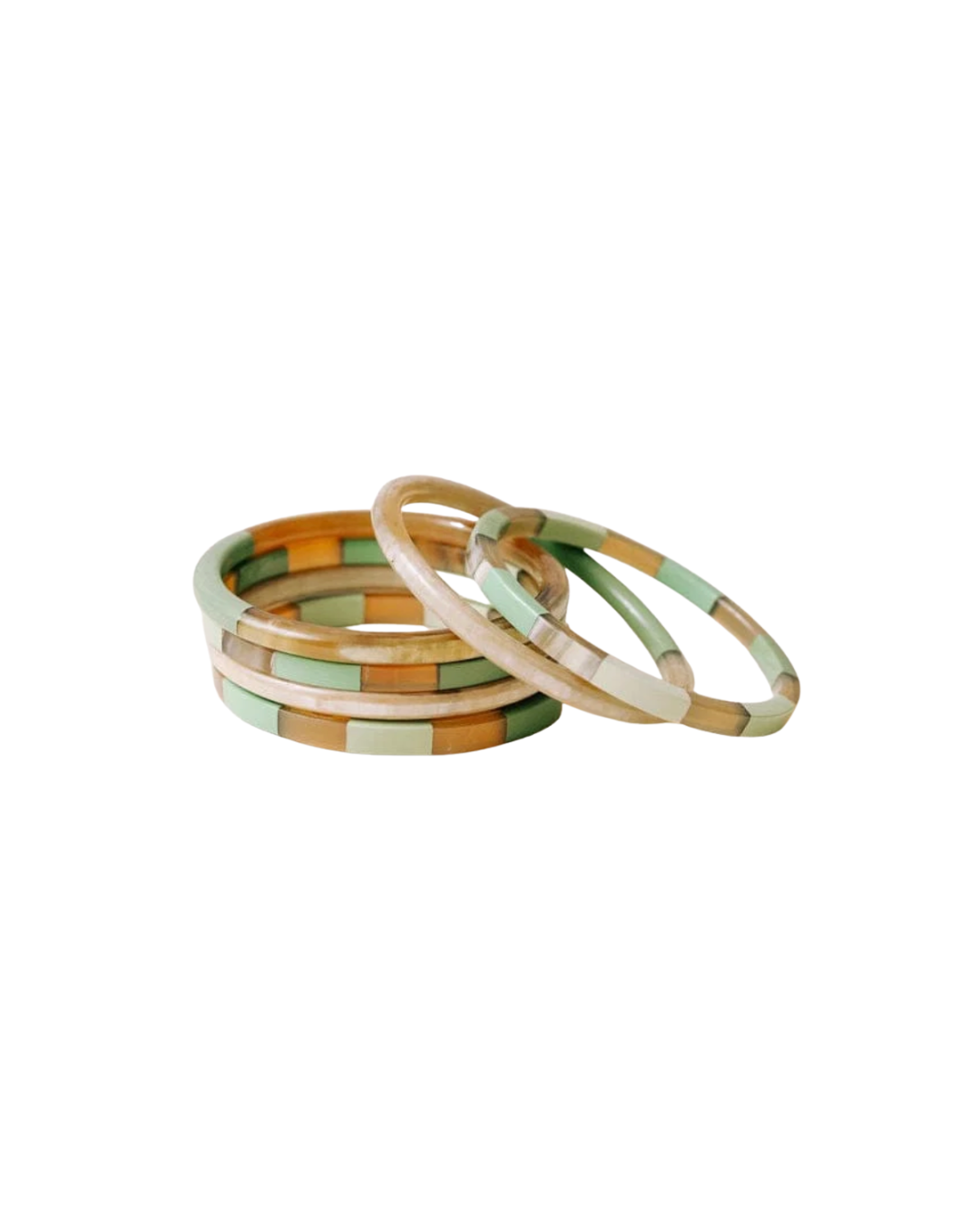Matcha Tile Mixed Bangle Set