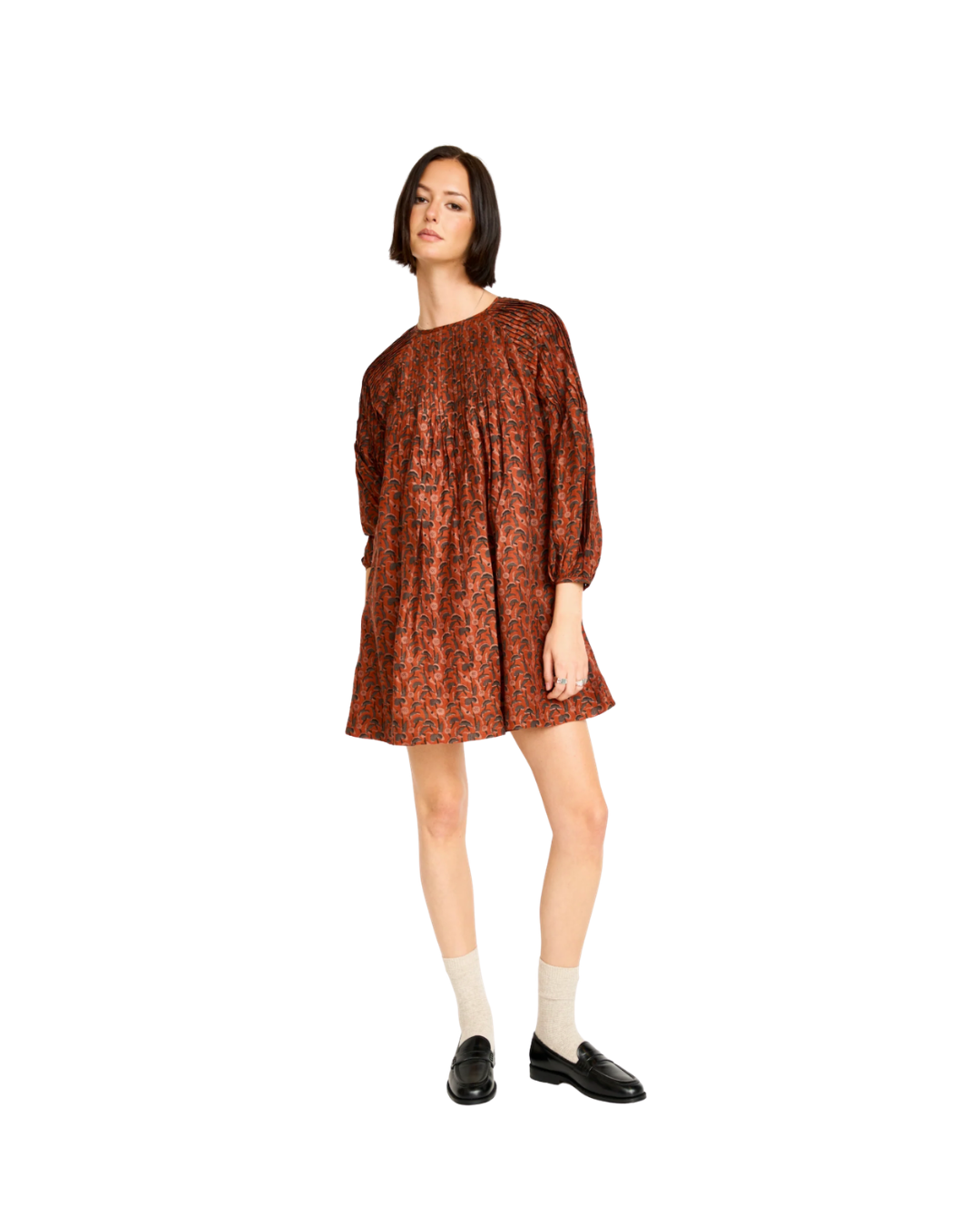 Kerala Dress in Amber Cattail