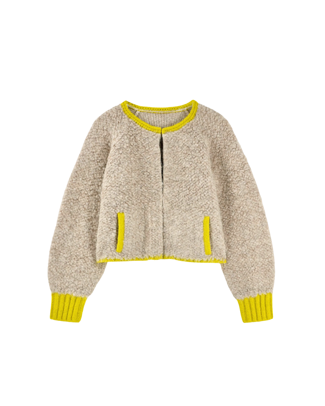 Fargo Knit Jacket {Sand/Lemongrass}