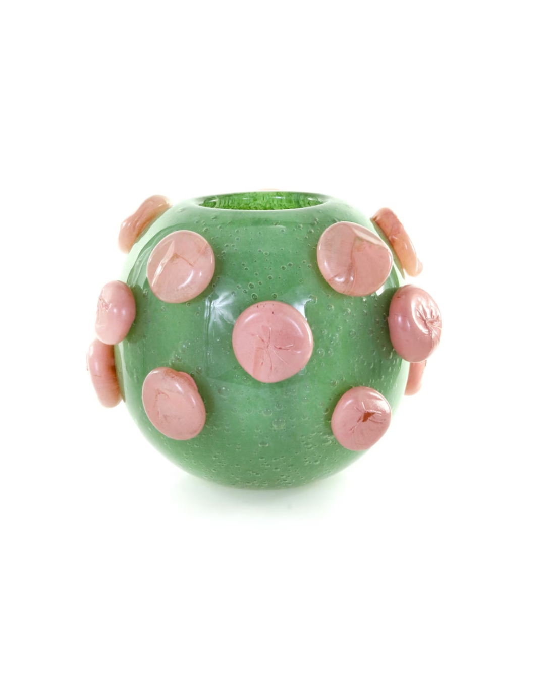 Dotty Green/Pink Vase