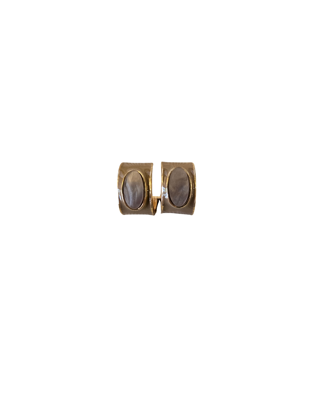 Accented Oval Color Coated Hoops