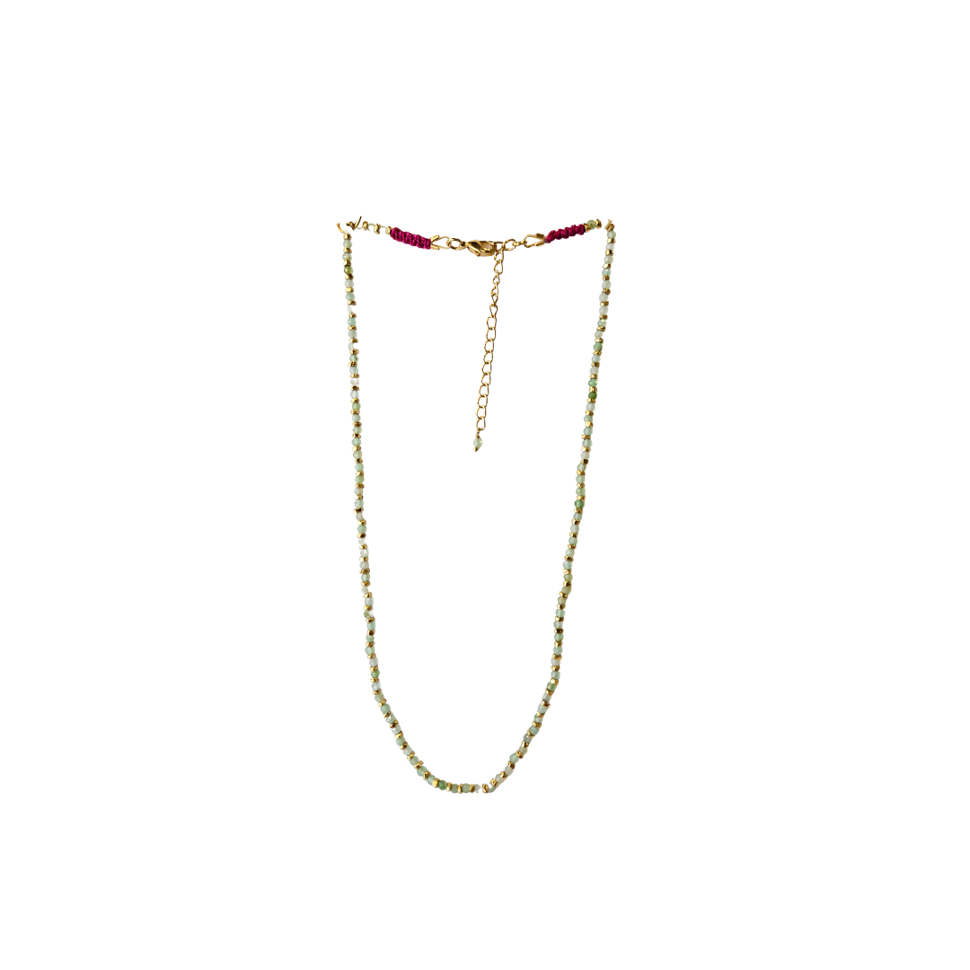 Chrisoprase Mini Cerezo Necklace