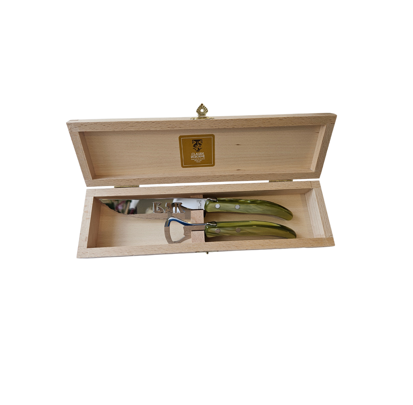 Berlingot 2 Piece Bar Set (Olive Green)