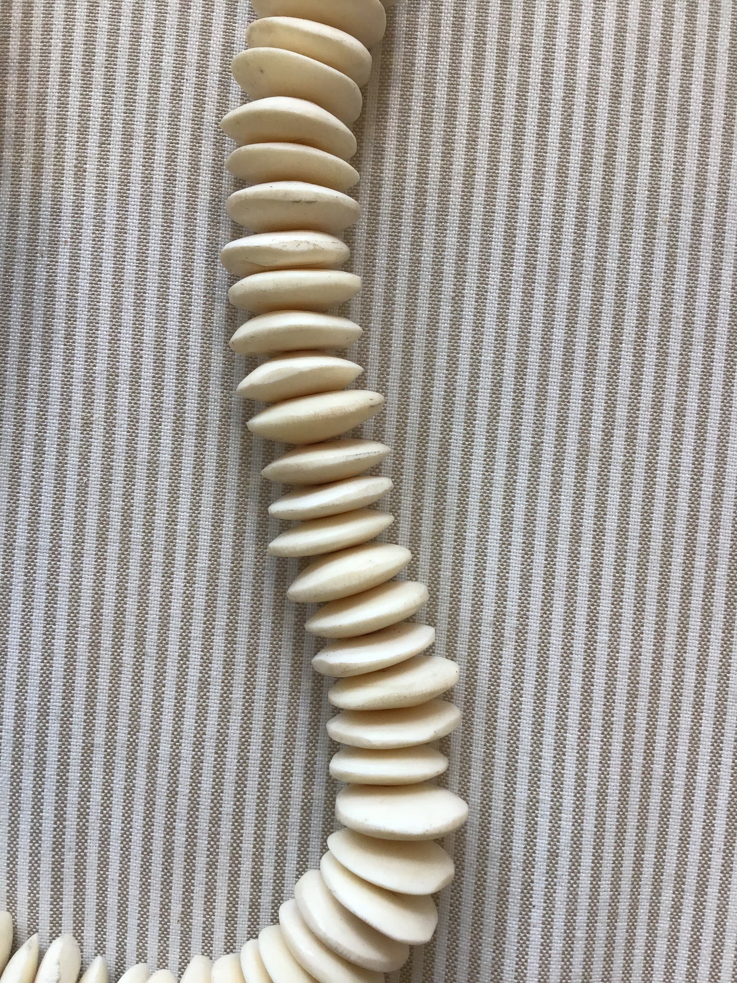 Ivory Stone Vintage African Beads