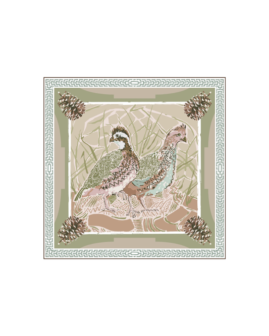 Small Double Sided Silk Scarves