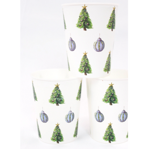 Christmas Tree Collage Cup Set