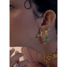 Load image into Gallery viewer, Candongas Midi Green Mushroom Earrings