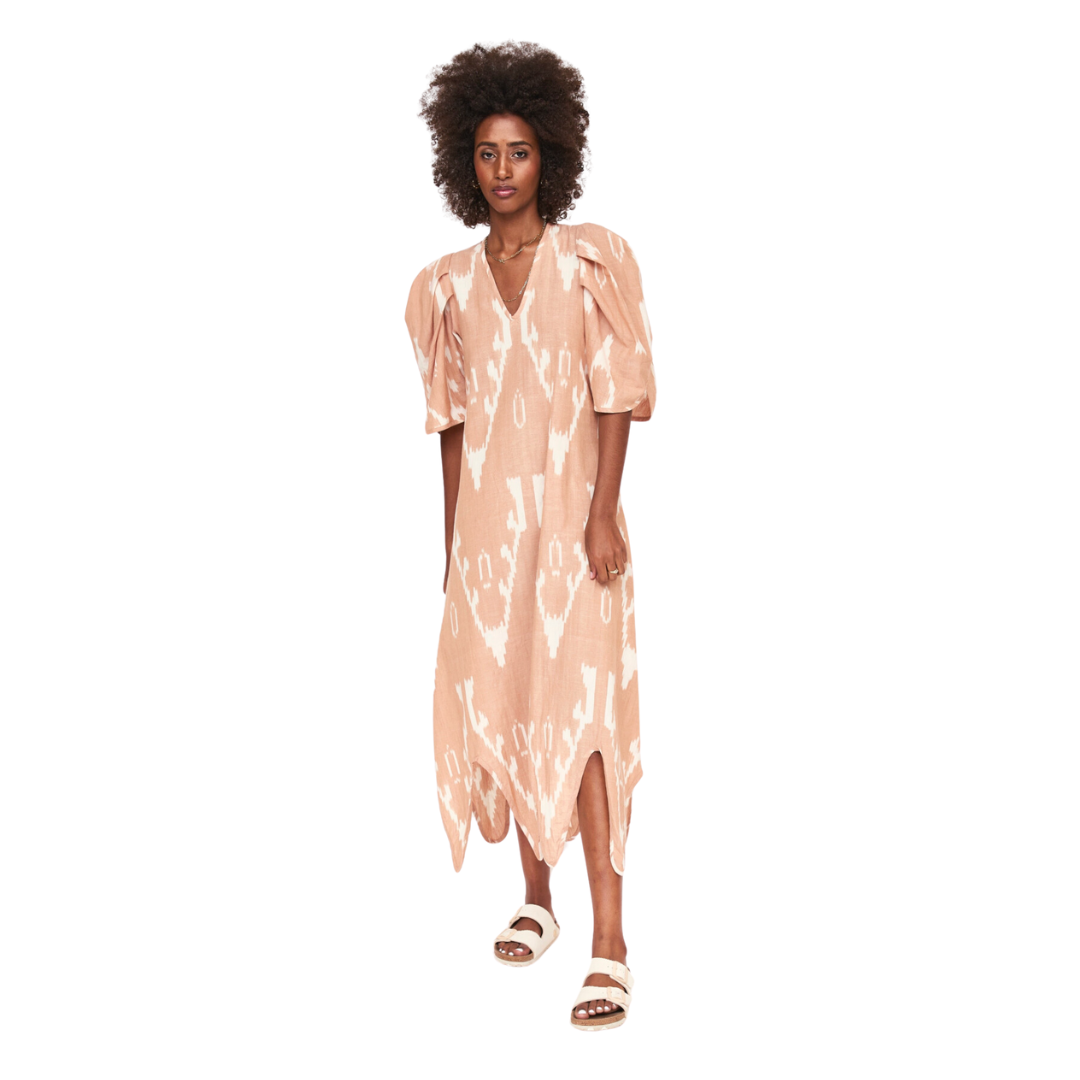 Cassis in Conch Ikat Dress