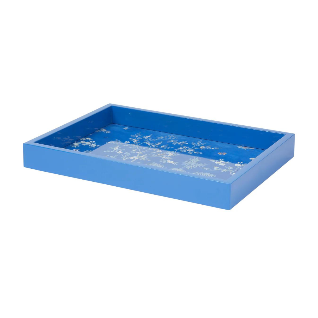 11x8 Chinoiserie Tray {Blue}