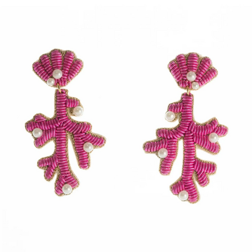 Capri Coral Earrings {Pink}