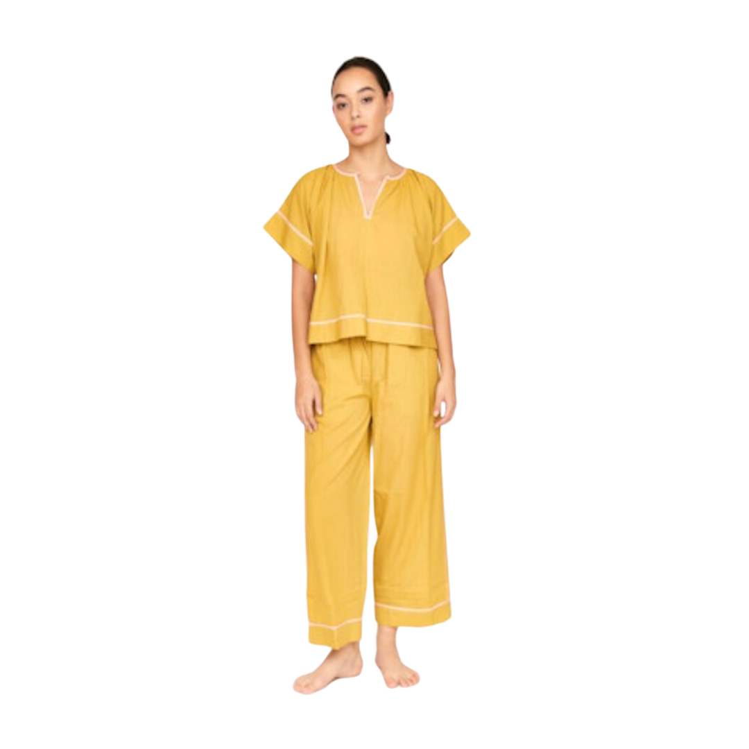 Pajama Pant Set in Sulphur