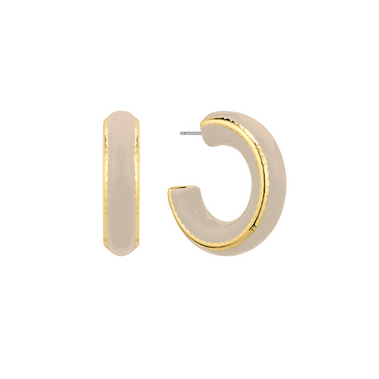 Gold Rimmed Hoop