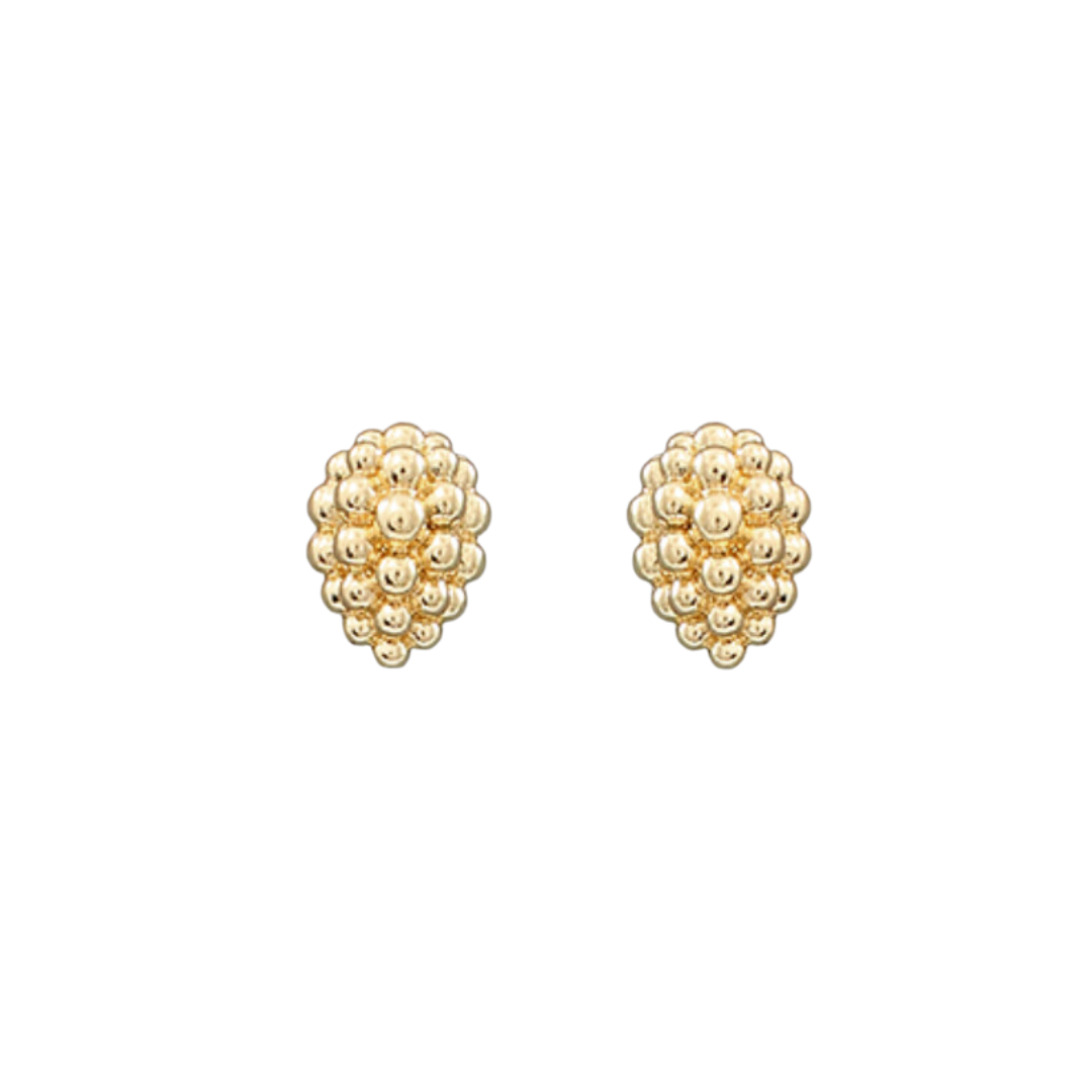 Brass Dome Earrings