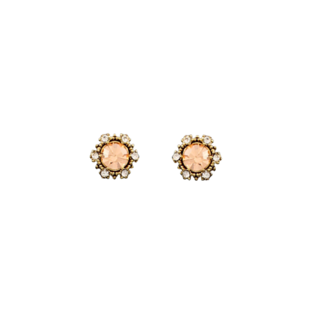 Vintage Crystal Stud Earrings