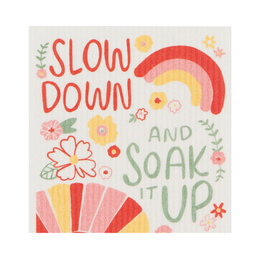 Slow Down Swedish Dishcloth