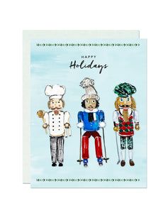 Nutcrackers Happy Holidays Card