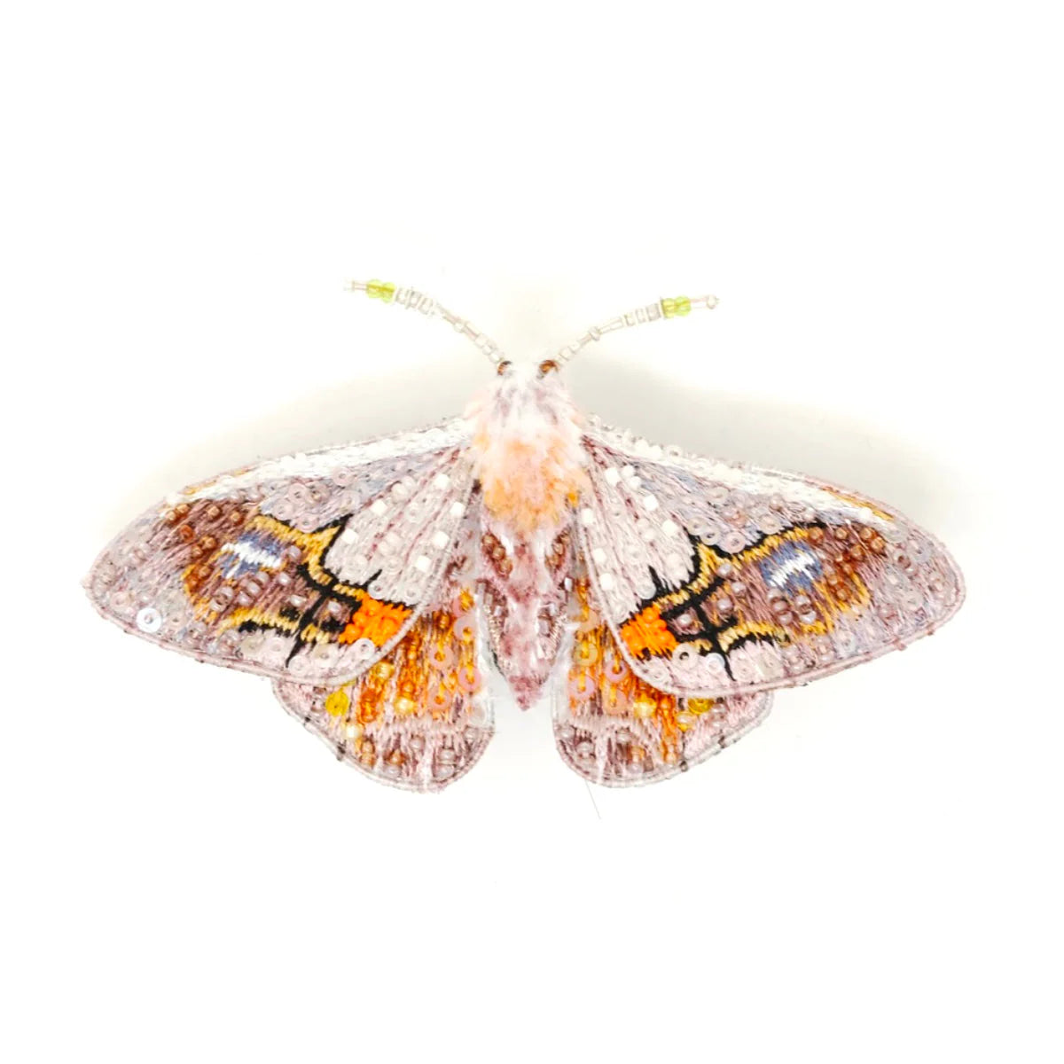 Drepanid Moth Brooch Pin