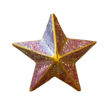 Load image into Gallery viewer, Burgandy Swirl Star Ornament