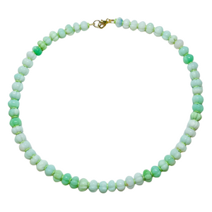 Carved Limeade Opal Candy Necklace