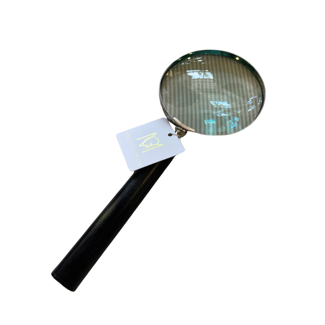 Hand Magnifier with Horn Handle