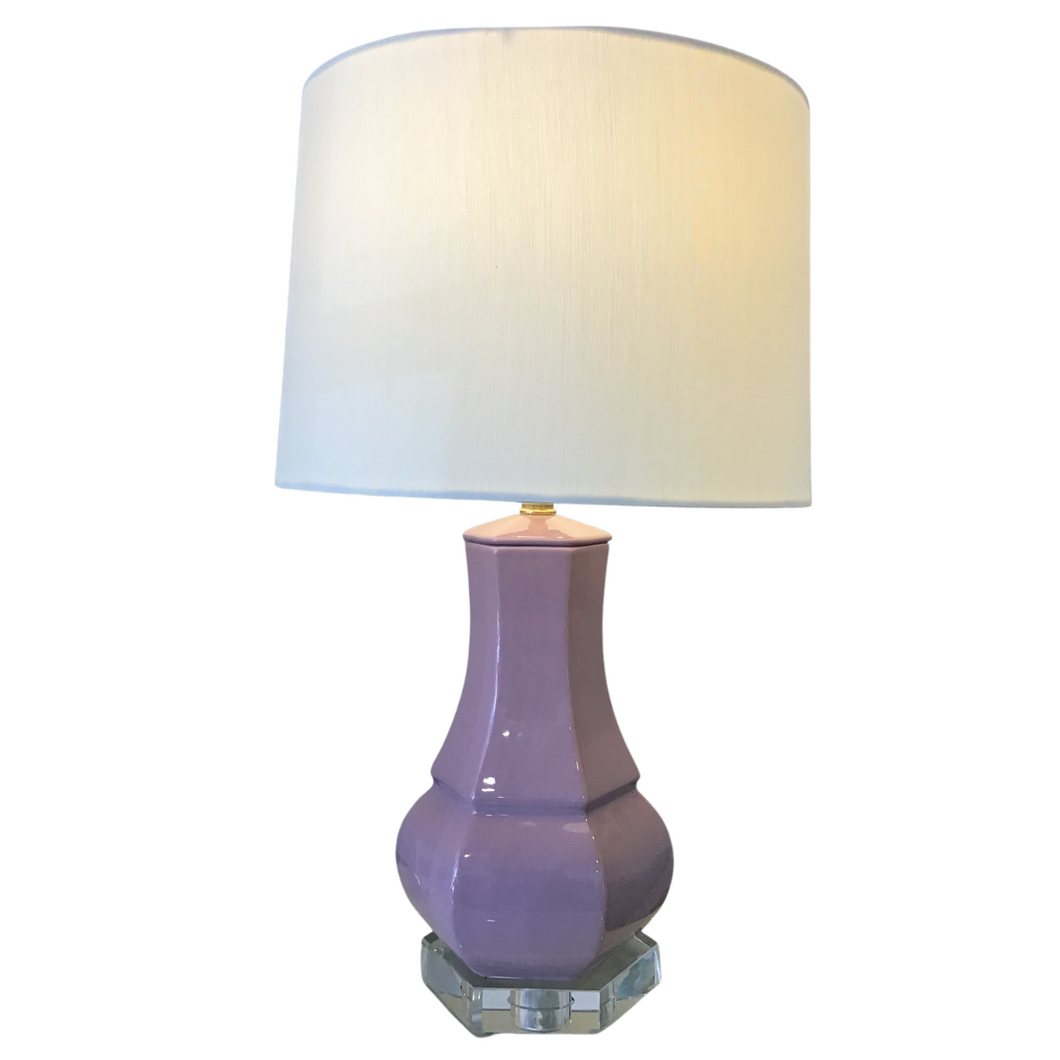 Lavender Vase Lamp