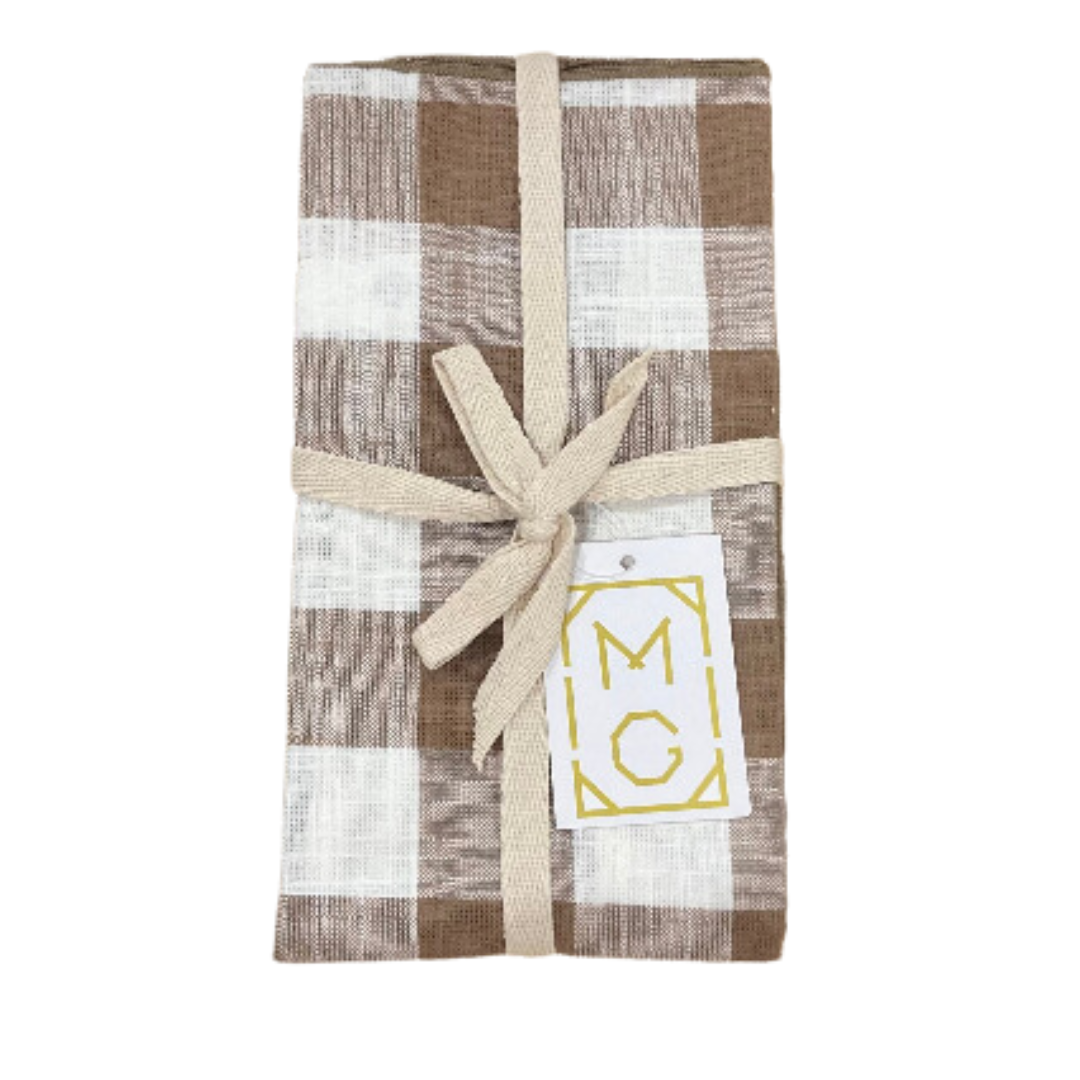 Check Linen Napkin {Set of 4}