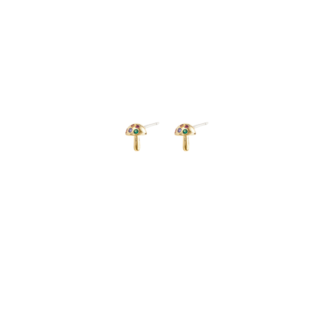 Mushroom Stud Earrings